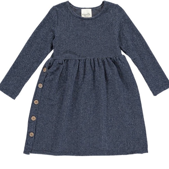 Vignette Other - Vignette Madison Dress Blue Striped Kids Navy Dress size 8Y